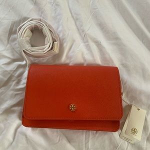 NWT Tory Burch Emerson Combo Crossbody Orange